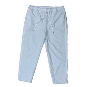 Maeve Anthropologie Pants Size L Wedgewood Blue Parachute Drawstring Track